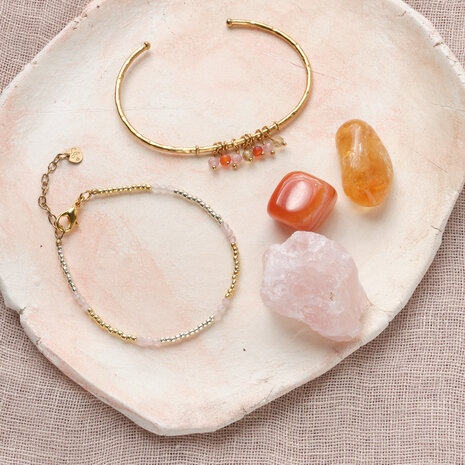 A Beautiful Story Serene Rose Quartz Bracelet A Beautiful Story Serene Rose Quartz Bracelet
