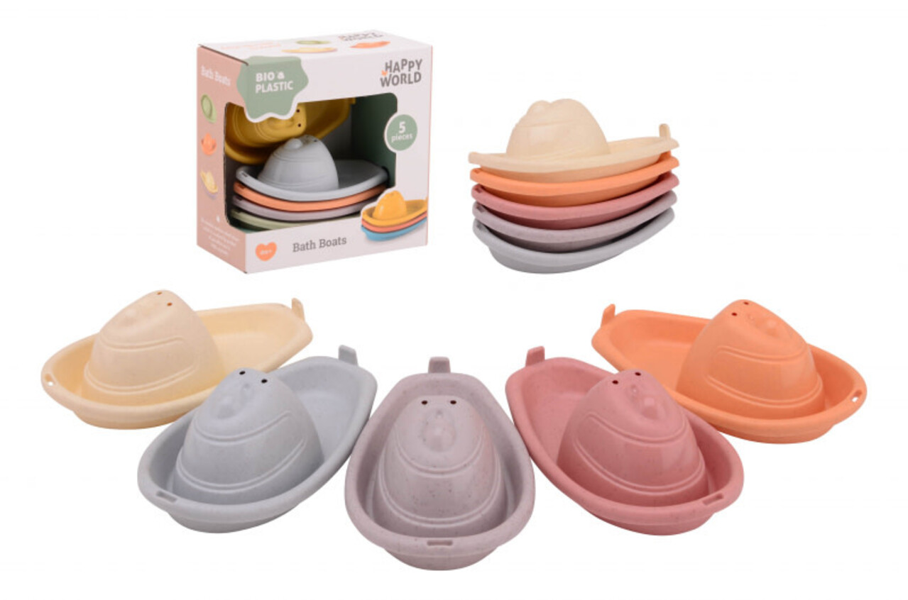 Happy World Bad bootjes bio plastic - set van 5