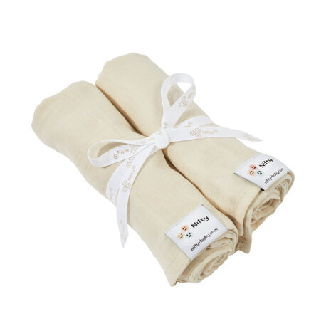 Nifty Hydrofiele doeken 2-pack Vanilla Nifty Hydrofiele doeken 2-pack Vanilla