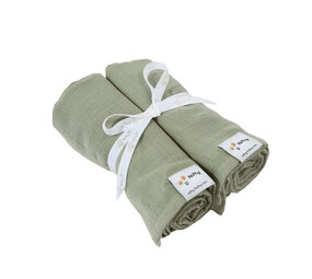 Nifty Hydrofiele doeken 2-pack Olive Nifty Hydrofiele doeken 2-pack Olive