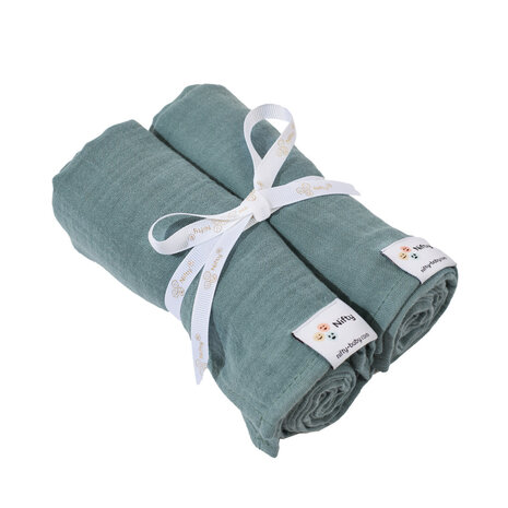 Nifty Hydrofiele doeken 2-pack Blueberry Nifty Hydrofiele doeken 2-pack Blueberry