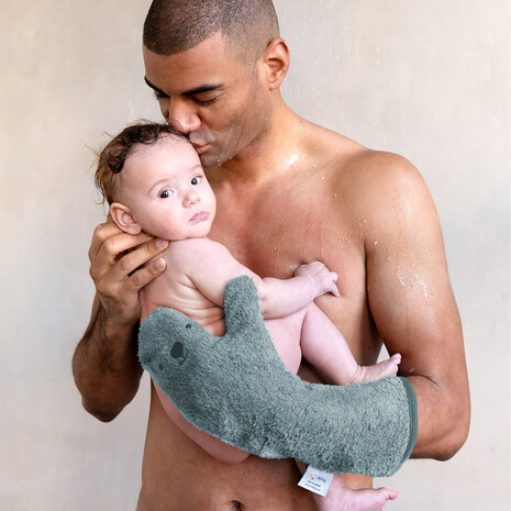 Nifty Baby Shower Glove Blueberry Seal