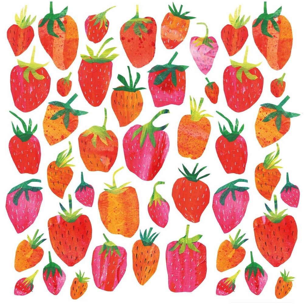 Ppd Servetten Strawberry 33x33 Ppd Servetten Strawberry 33x33