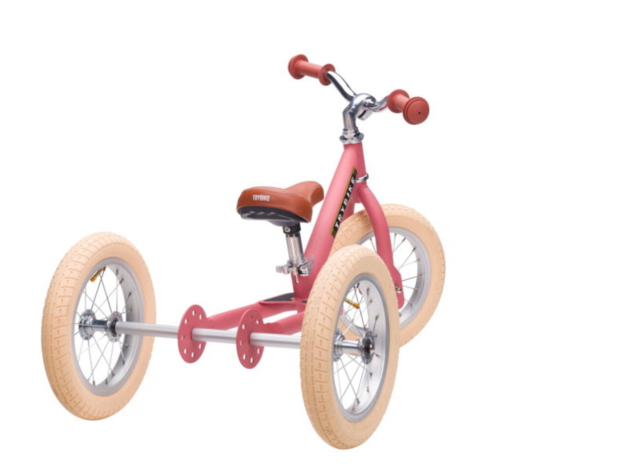 Trybike Driewieler Steel Vintage - mat roze Trybike Driewieler Steel Vintage - mat roze