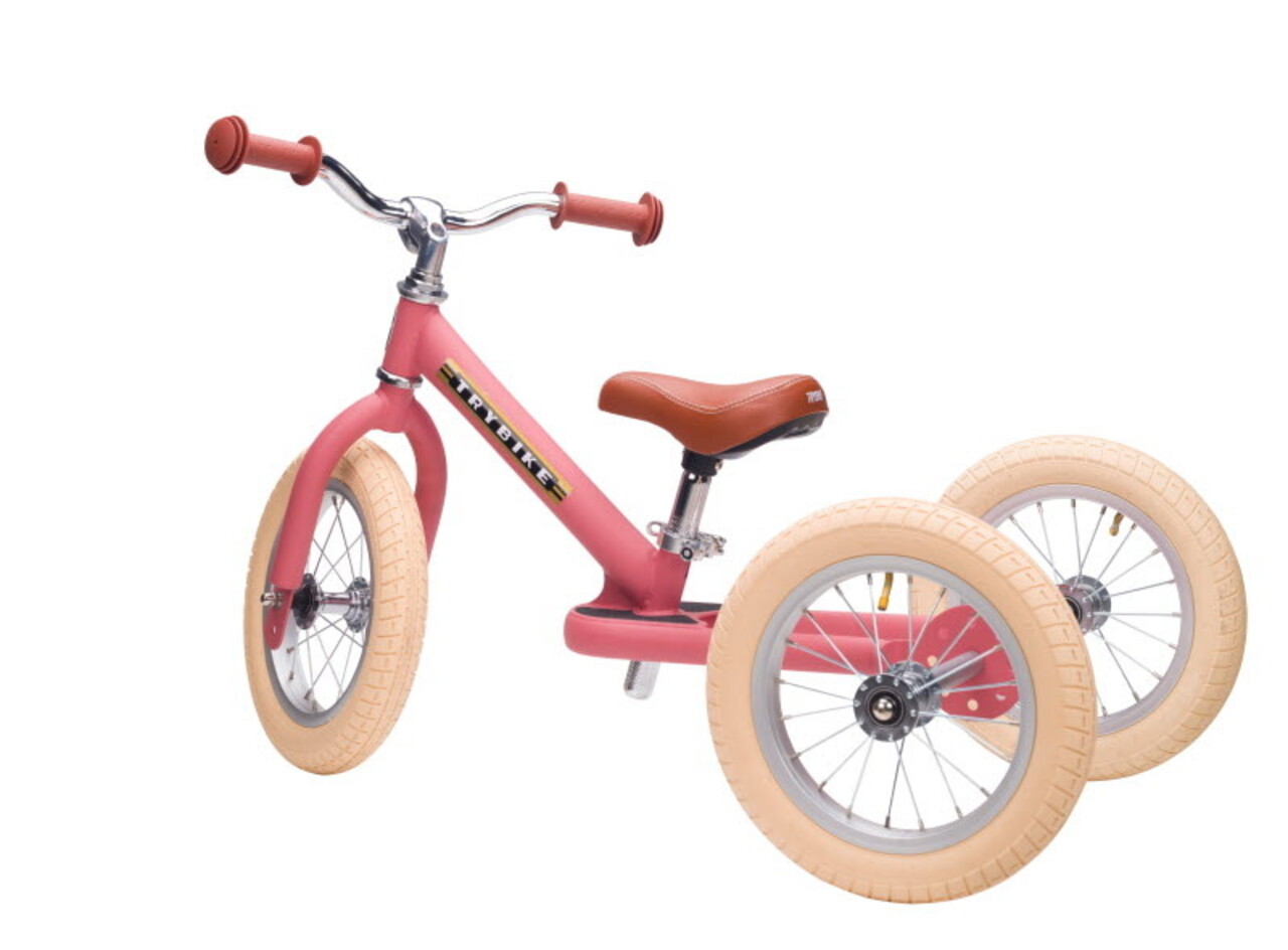 Trybike Driewieler Steel Vintage - mat roze Trybike Driewieler Steel Vintage - mat roze