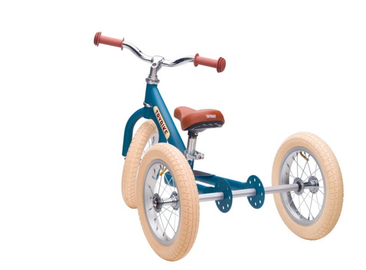 Trybike Driewieler Steel Vintage - mat blauw Trybike Driewieler Steel Vintage - mat blauw