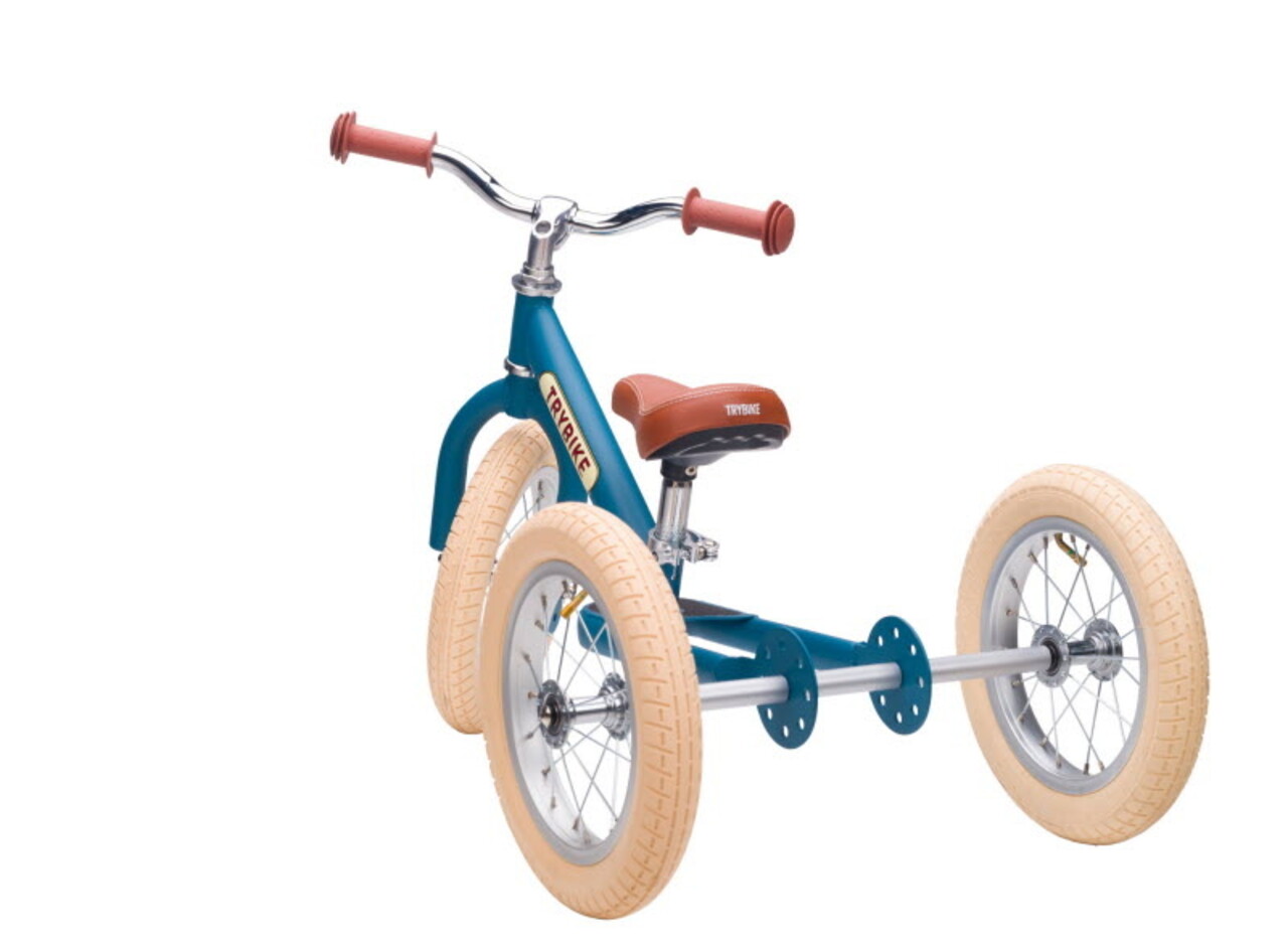 Trybike Driewieler Steel Vintage - mat blauw Trybike Driewieler Steel Vintage - mat blauw