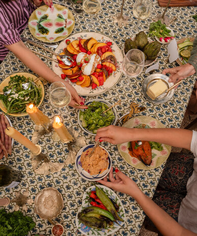 Doing Goods Faina Table Throw in Tote Bag - 	 160 x 350 cm