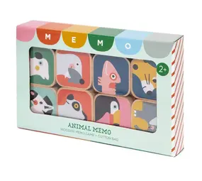 Petit Monkey Wooden animal memo game