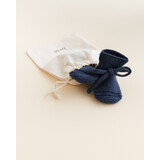 Hvid Booties - 0-9 mnd - Blue Hvid Booties - 0-9 mnd - Blue
