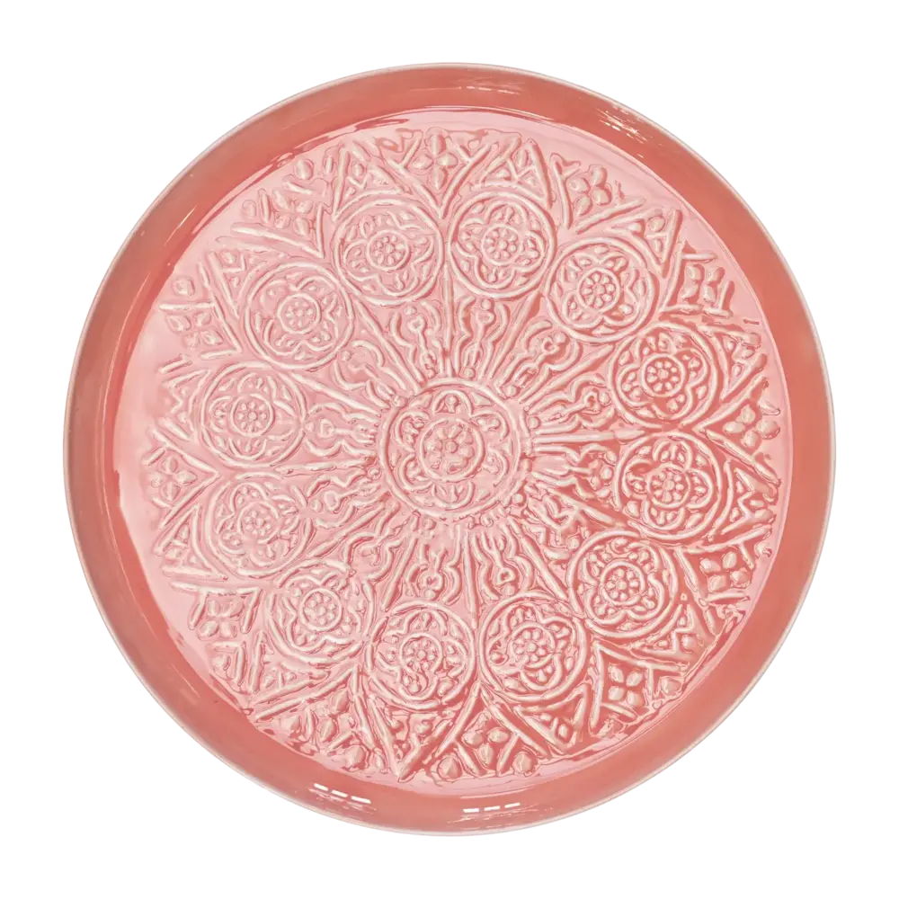 Rice Metaal Dienblad - Koraal Rice Metaal Dienblad - Koraal