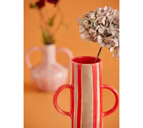 Rice Keramiek Vaas - Rood Rice Keramiek Vaas - Rood