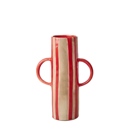 Rice Keramiek Vaas - Rood Rice Keramiek Vaas - Rood