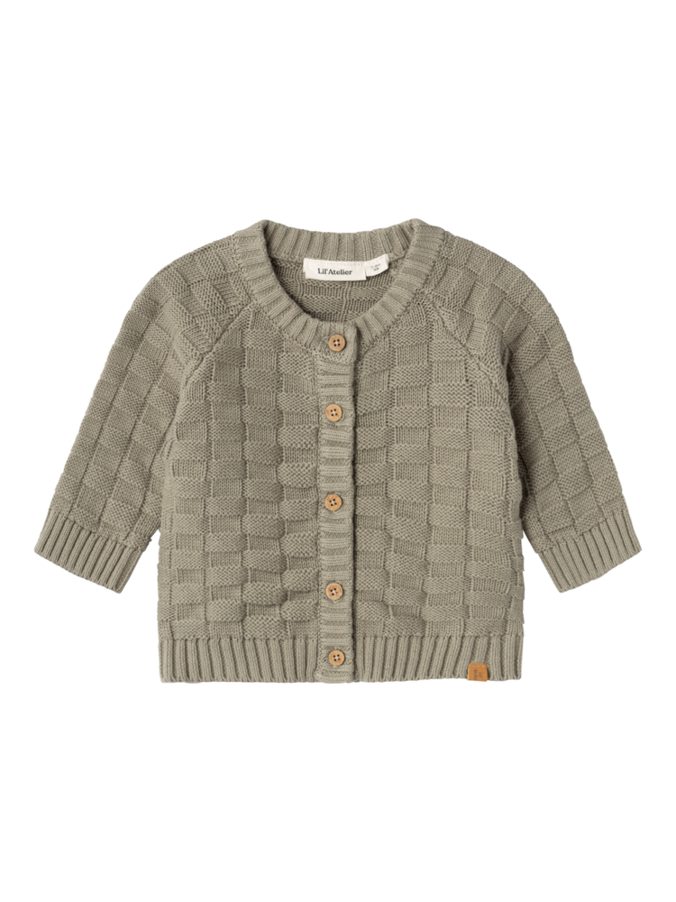 Lil' Atelier Larson LS Knit Cardigan - Laurel Oak Lil' Atelier Larson LS Knit Cardigan - Laurel Oak