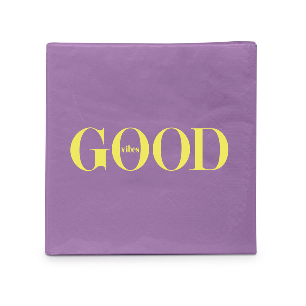 Ppd Servetten  Good Vibes 25x25 Ppd Servetten  Good Vibes 25x25