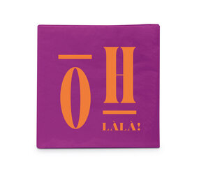Ppd Servetten  OhLaLa 25x25 Ppd Servetten  OhLaLa 25x25