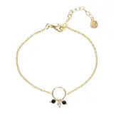 A Beautiful Story Careful Black Onyx Labradorite Bracelet GP