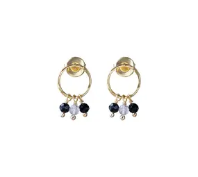 A Beautiful Story Genuine Black Onyx Labradorite Earrings GP A Beautiful Story Genuine Black Onyx Labradorite Earrings GP