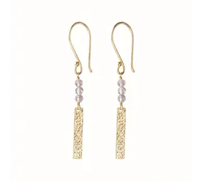 A Beautiful Story Bar Labradorite Earrings GP A Beautiful Story Bar Labradorite Earrings GP