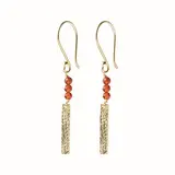 A Beautiful Story Bar Carnelian Earrings GP A Beautiful Story Bar Carnelian Earrings GP