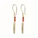 A Beautiful Story Bar Carnelian Earrings GP