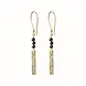 A Beautiful Story Bar Black Onyx Earrings GP