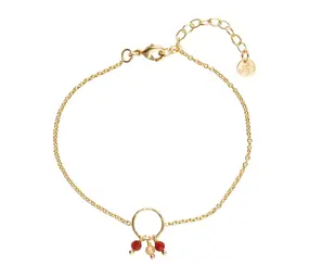 A Beautiful Story Careful Carnelian Citrine Bracelet GP A Beautiful Story Careful Carnelian Citrine Bracelet GP