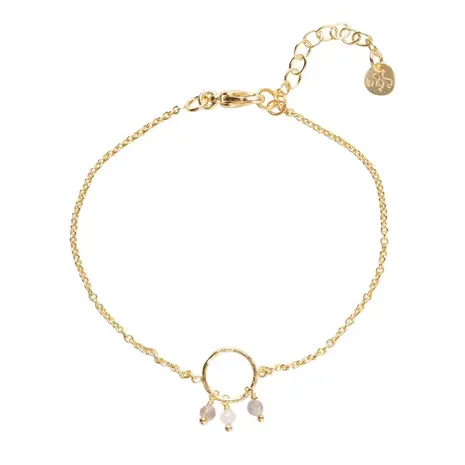 A Beautiful Story Careful Labradorite Moonstone Bracelet GP