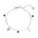 A Beautiful Story Charmed Garnet Bracelet SP
