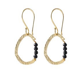 A Beautiful Story Optimism Black Onyx Earrings GP A Beautiful Story Optimism Black Onyx Earrings GP