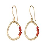 A Beautiful Story Optimism Carnelian Earrings GP A Beautiful Story Optimism Carnelian Earrings GP