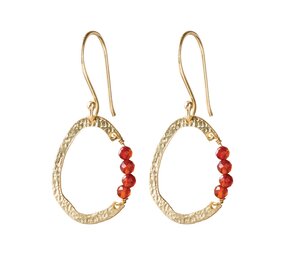 A Beautiful Story Optimism Carnelian Earrings GP