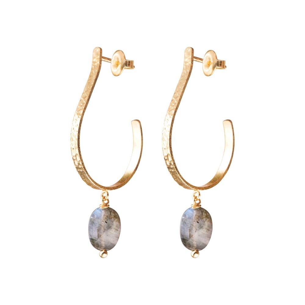 A Beautiful Story Attracted Labradorite Earrings GP