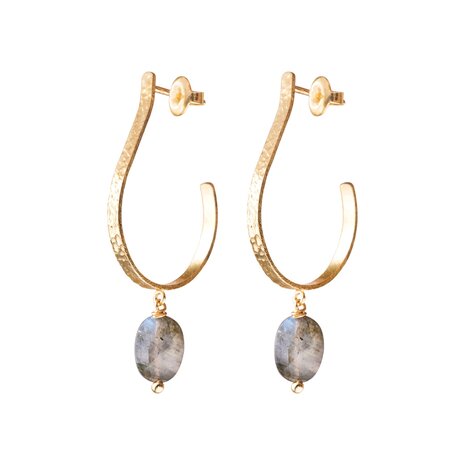 A Beautiful Story Attracted Labradorite Earrings GP