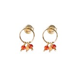 A Beautiful Story Genuine Carnelian Citrine Earrings GP A Beautiful Story Genuine Carnelian Citrine Earrings GP