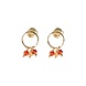 A Beautiful Story Genuine Carnelian Citrine Earrings GP