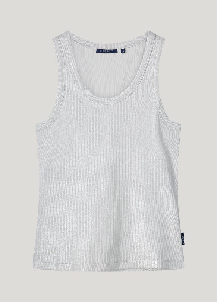 Summum Woman Rib tanktop cotton rib - Mist Summum Woman Rib tanktop cotton rib - Mist