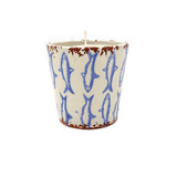 Wax Design Kaars Vela Ceramica Peces 10x10 cm - Lichtblauw/Mediterrane Zee Wax Design Kaars Vela Ceramica Peces 10x10 cm - Lichtblauw/Mediterrane Zee