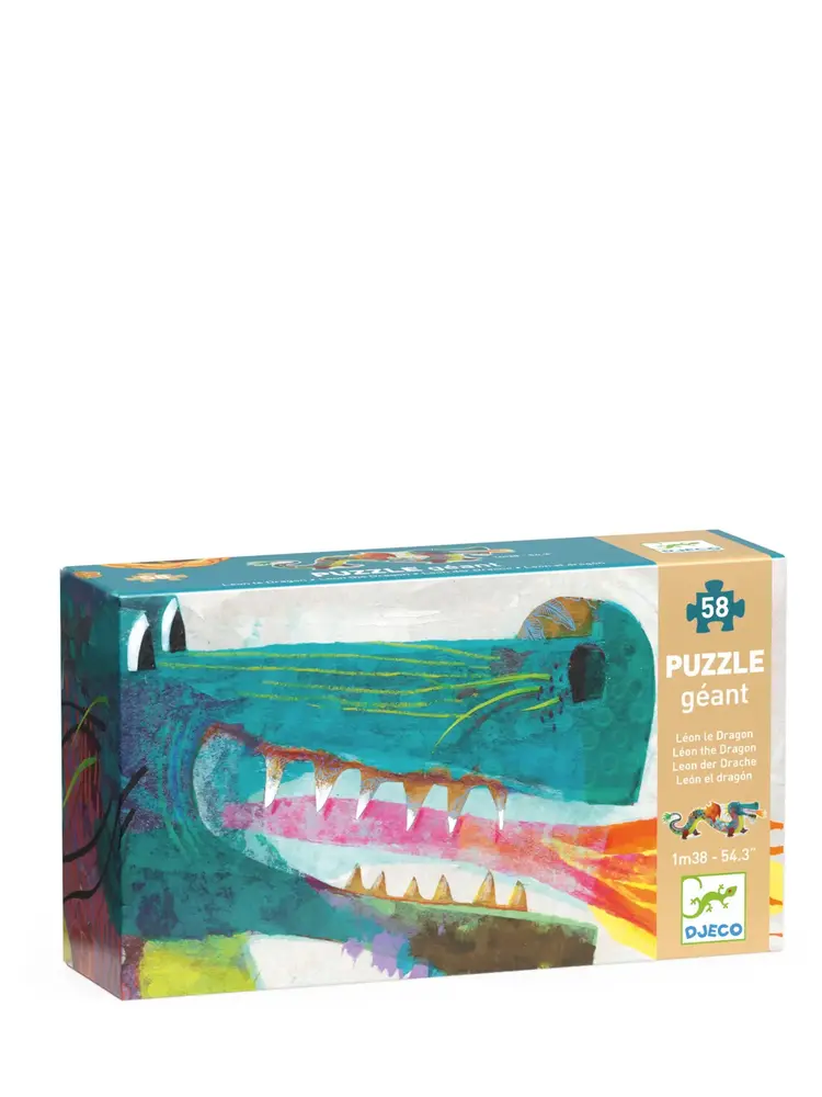 Djeco Maxi Puzzel Leon de Draak - 58pcs Djeco Maxi Puzzel Leon de Draak - 58pcs