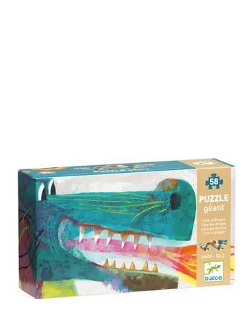 Djeco Maxi Puzzel Leon de Draak - 58pcs Djeco Maxi Puzzel Leon de Draak - 58pcs