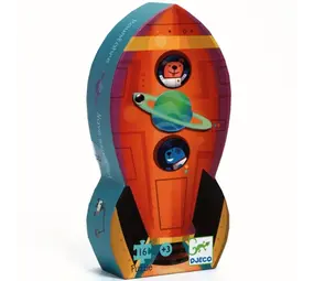 Djeco Puzzel Ruimteschip - 16pcs Djeco Puzzel Ruimteschip - 16pcs