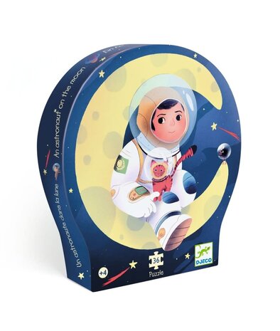 Djeco Puzzel astronaut op de maan - 36 pcs Djeco Puzzel astronaut op de maan - 36 pcs