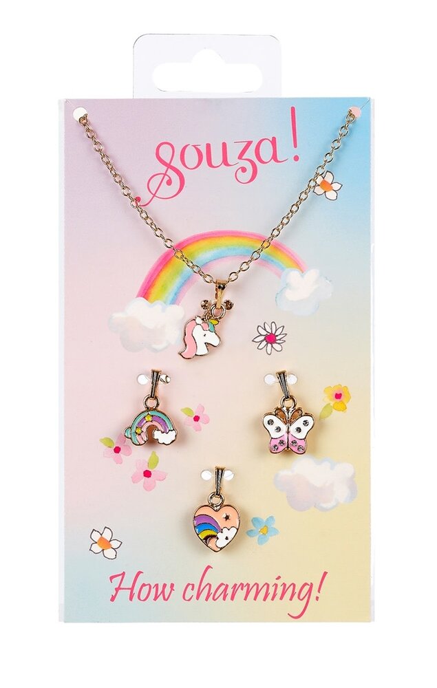 Souza Cadeauset Miracles, ketting + 4 bedeltjes