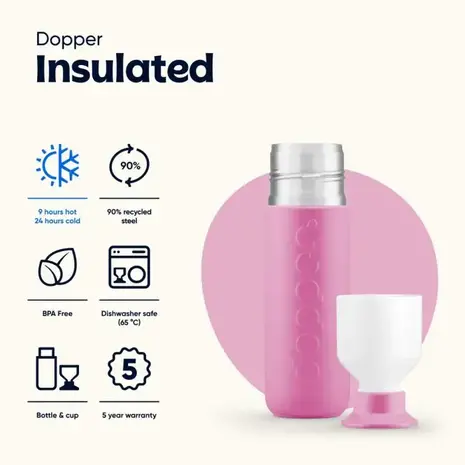 Dopper Insulated Pelican Pink - 350ml Dopper Insulated Pelican Pink - 350ml