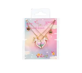 Souza BFF vriendschapsketting  unicorn - set van 2