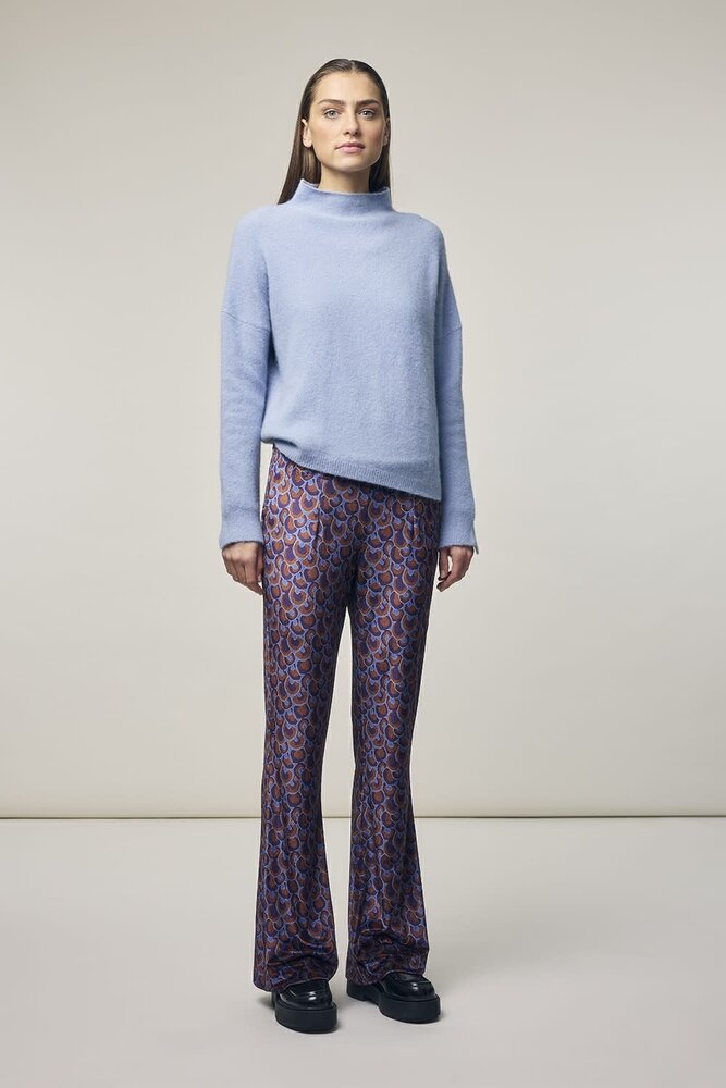 Corel Amsterdam Boa Flare pants  Organic velvet - Purper