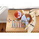 Lassig Cutlery with Silicone Handle 3 pcs - Heart lavender