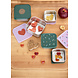 Lassig Snackbox Stainless Steel 3 pcs Happy  Rascals - Heart lavender