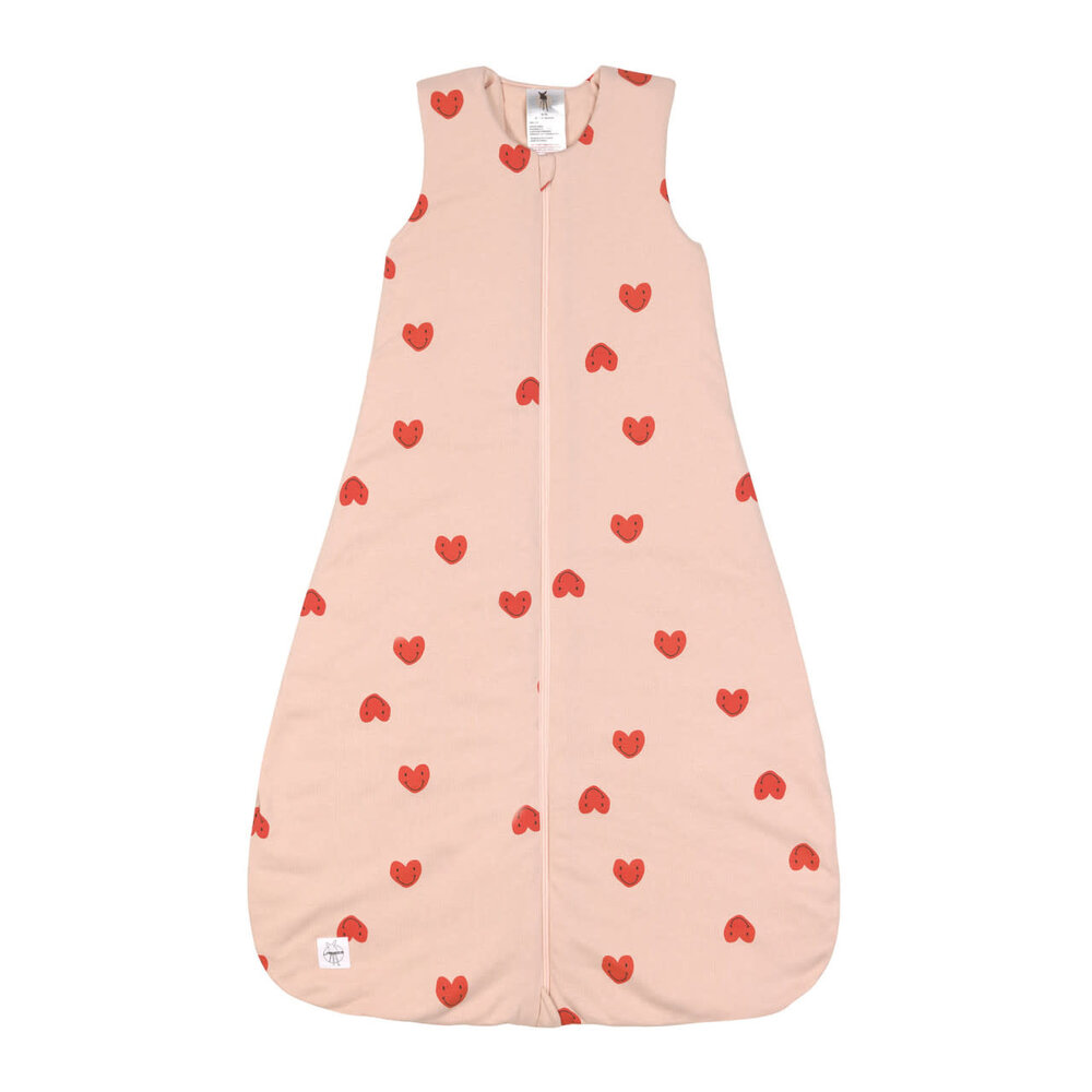 Lässig Sleeping Bag Interlock - Heart peach rose