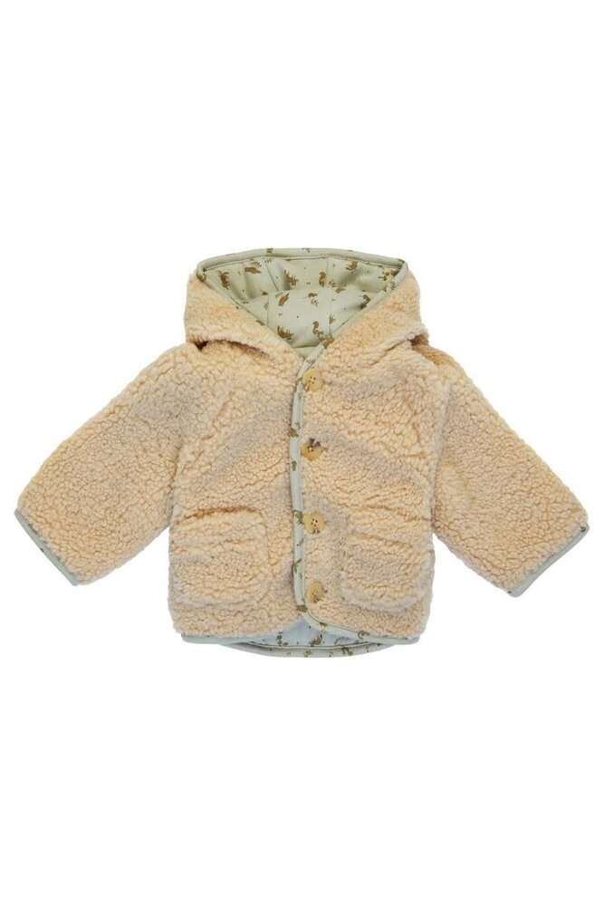 Noppies Unisex Indoor Jacket Gelves reversible - Buttercream Noppies Unisex Indoor Jacket Gelves reversible - Buttercream